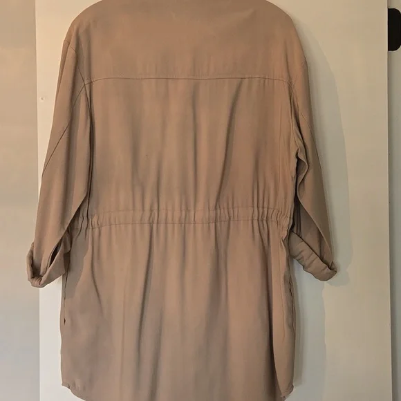 Zara Beige Utility Shirt Dress - Picture 4 of 5